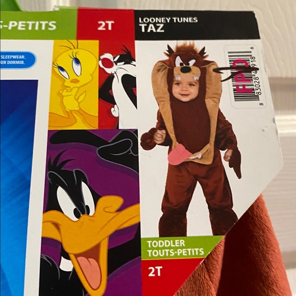 Looney Tunes Taz Toddler Halloween Costume Size 2T Tazmanian Devil - Picture 4 of 12
